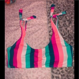 Colorful swimsuit top
